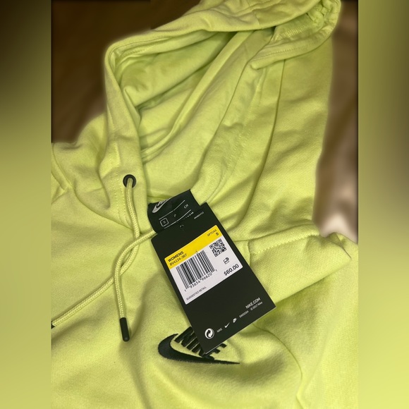 Nike| Nike Women's Sportswear Essential Fleece Hoodie In Bright Yellow - Picture 2 of 3